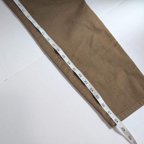 Lafayette 148 Pants Womens 14 Brown Mercer Slim Leg Pants Midrise - Picture 8 of 8